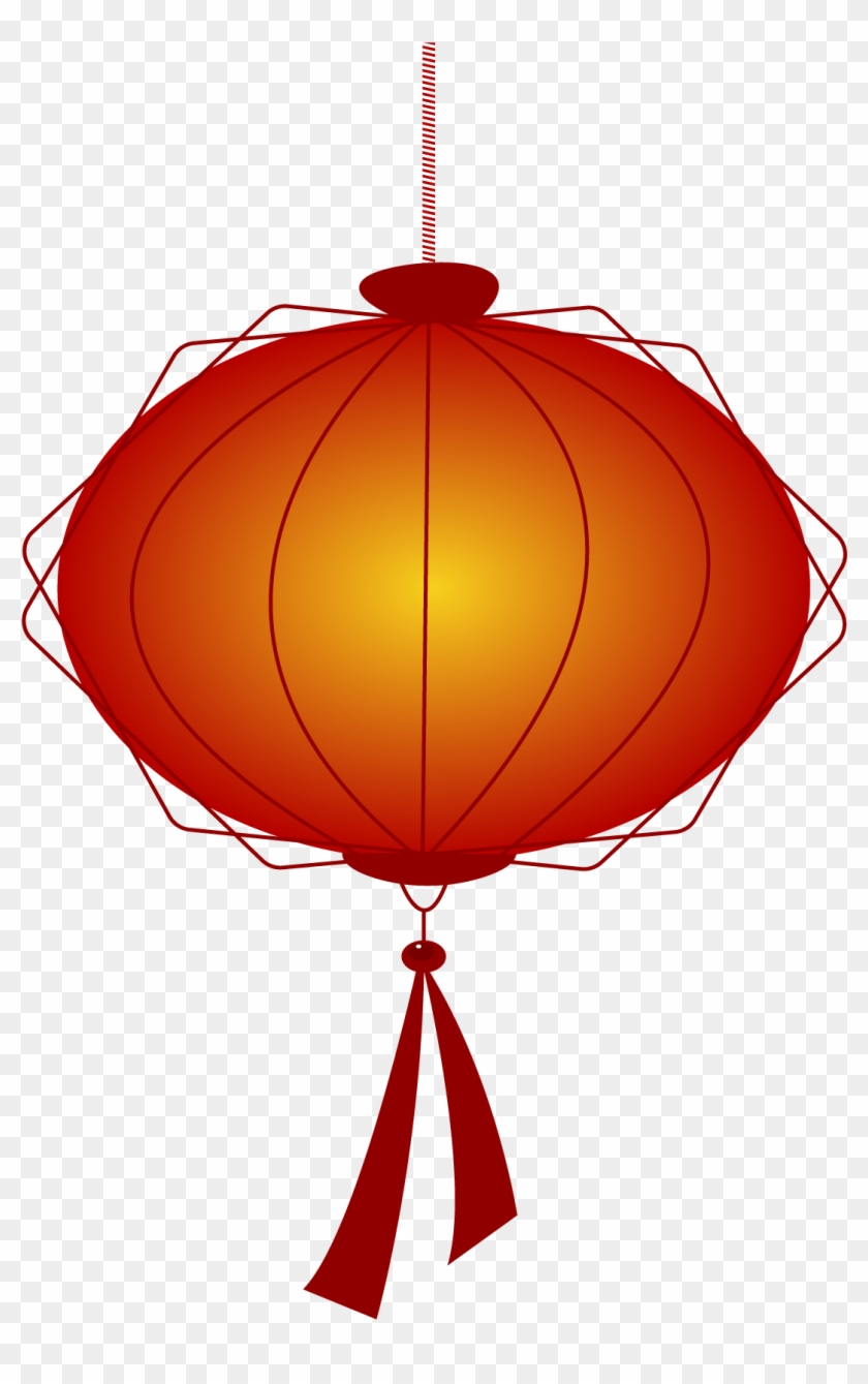Lantern New Year Red Festive Png And Vector Image - Illustration Clipart #2904145