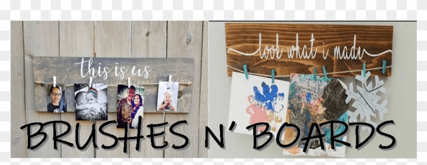 Brushes N' Boards- Clothes Pin - Wall Clipart