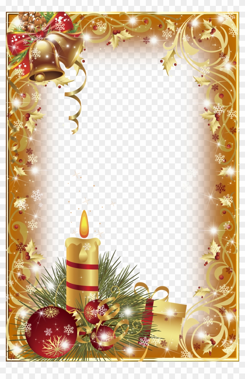 Marcos De Navidad Vertical Clipart