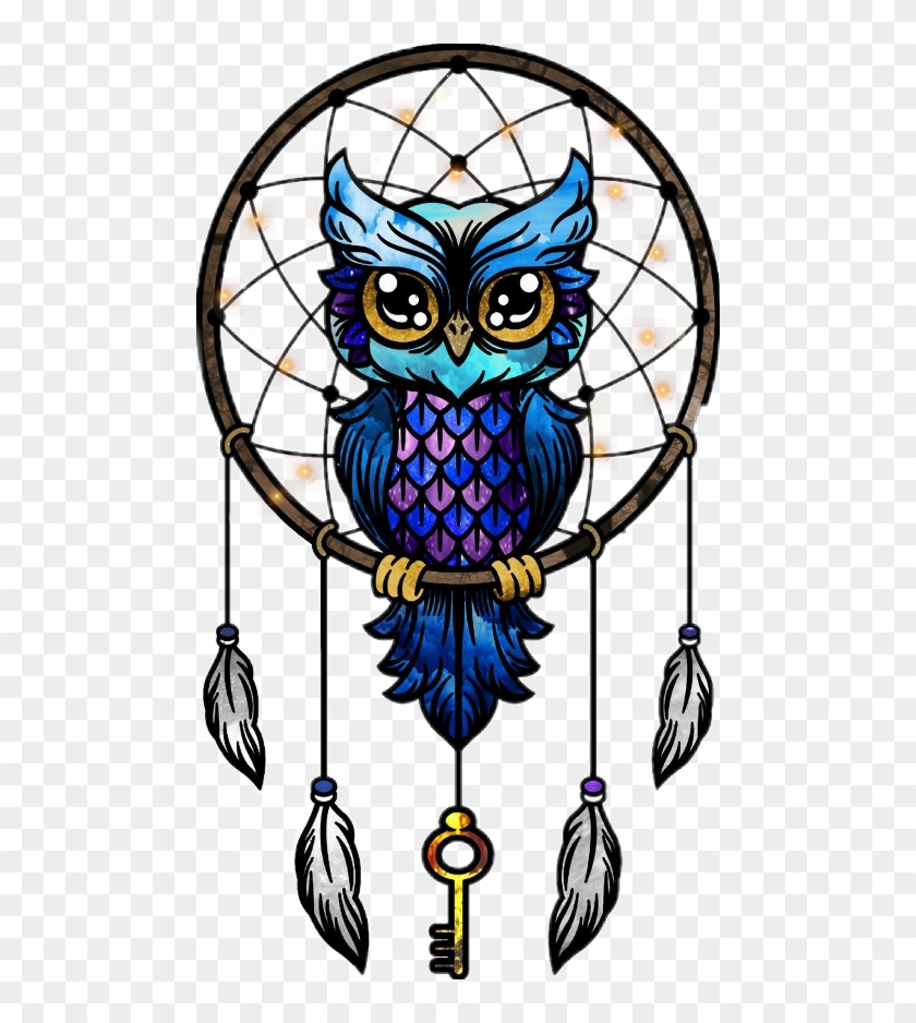 Owl Mandala Dreamcatcher Image Drawing - Dream Catcher Drawing Clipart