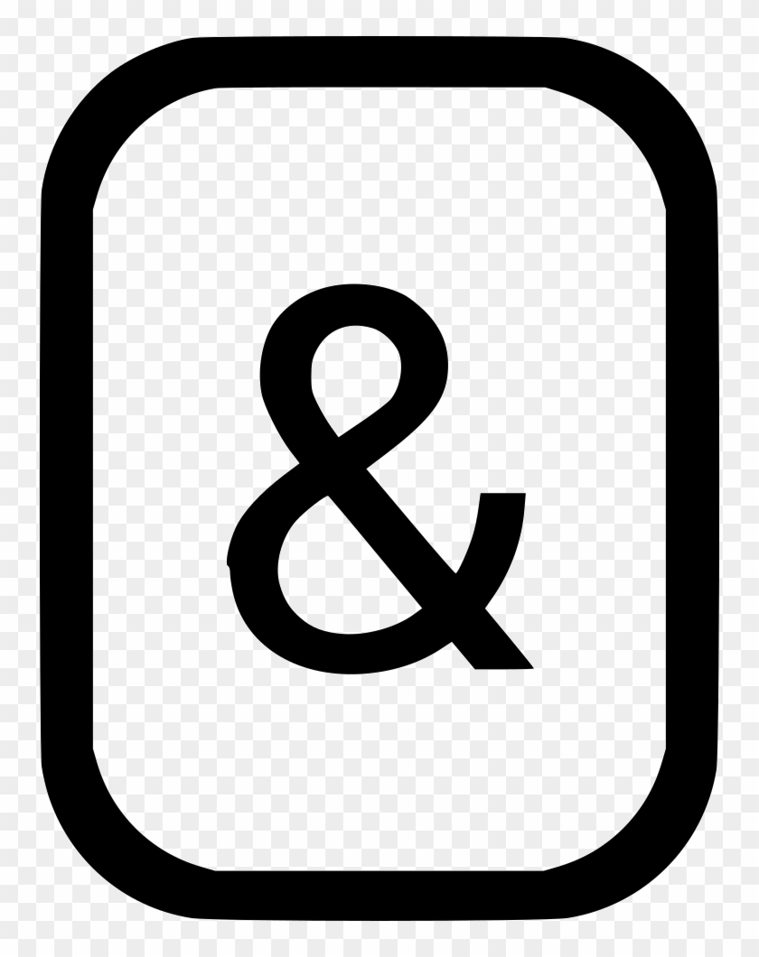 Ampersand Svg Garamond - Number 5 Icon Png Clipart