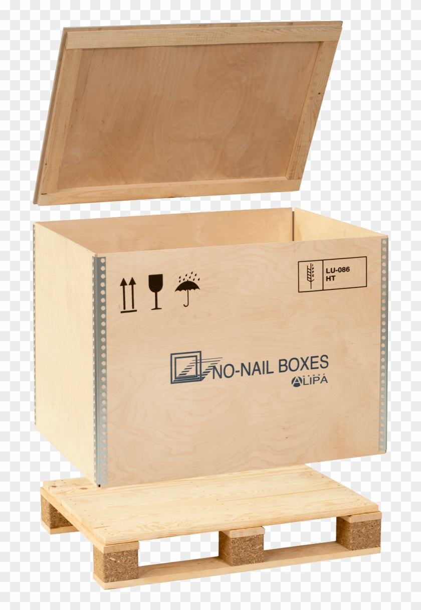 Clip Art Transparent Library Collapsible Plywood Boxes - Plywood Box - Png Download #2906164