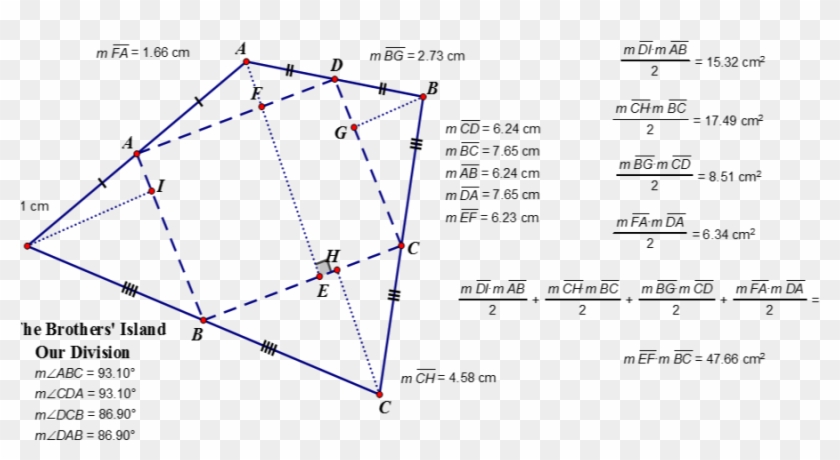 Parallelogram Whose Area Is Equal To Half Of The Total Clipart #2907123
