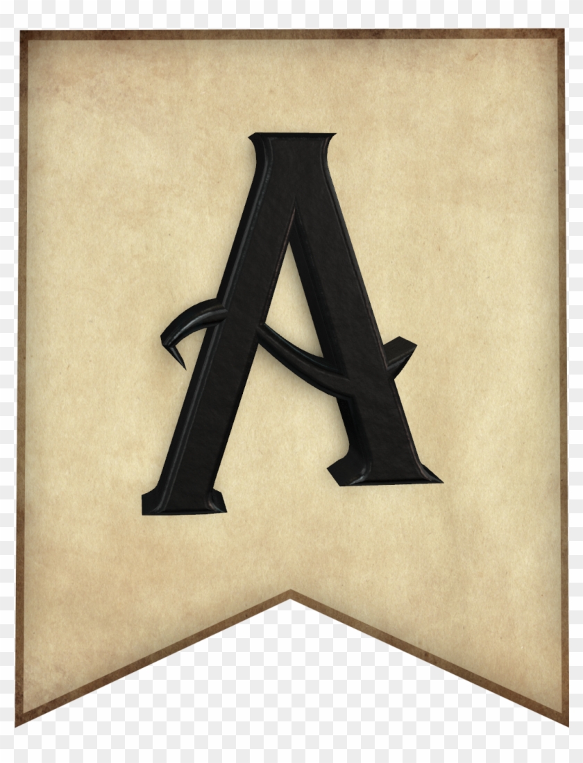 Free Printable Harry Potter Banner Letters Template Clipart