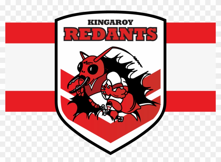 Kingaroy Red Ants Logo Banner - Logo Red Ant Football Clipart #2907175