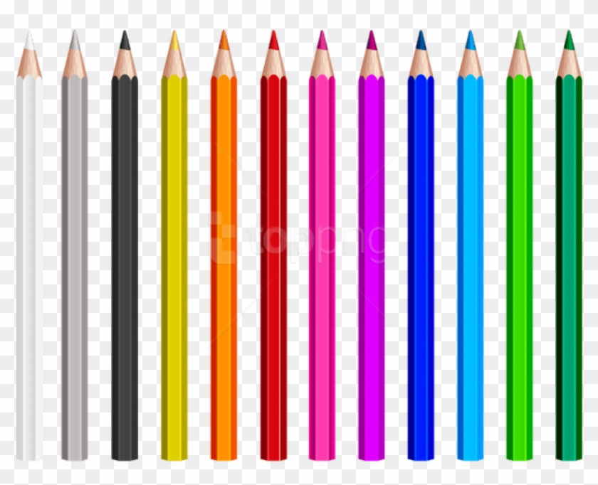 Free Png Download Colored Pencils Set Clipart Png Photo - Colored Pencil Clipart Png Transparent Png #2907413