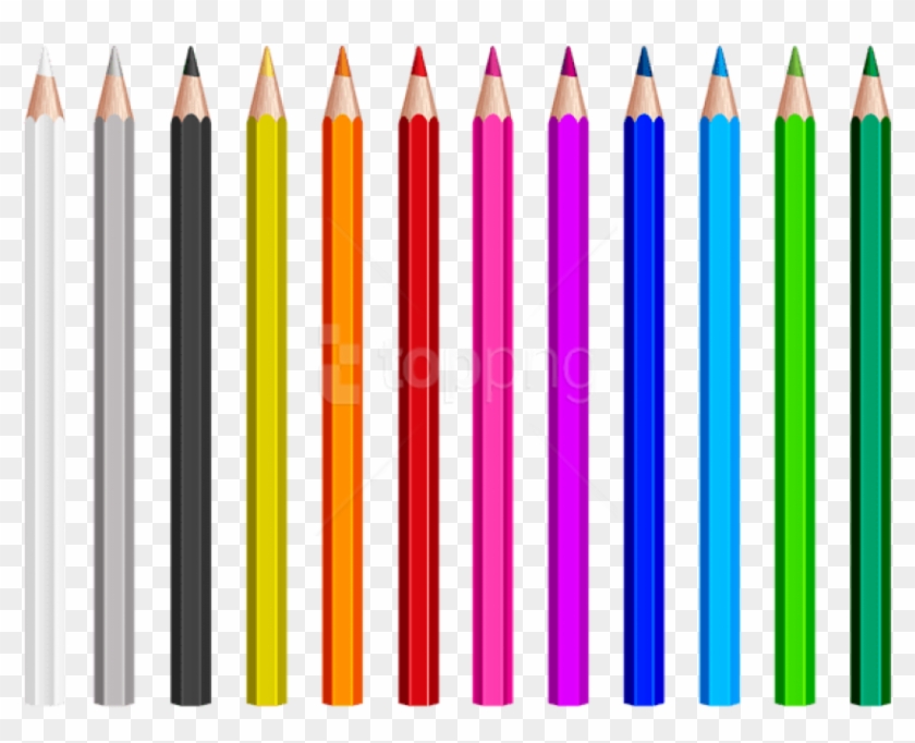 Free Png Download Colored Pencils Set Clipart Png Photo - Colored Pencil Clipart Png Transparent Png