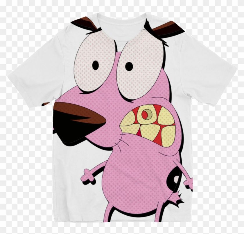 Courage The Cowardly Dog Sublimation Kids T-shirt - Courage The Cowardly Dog Scared Clipart