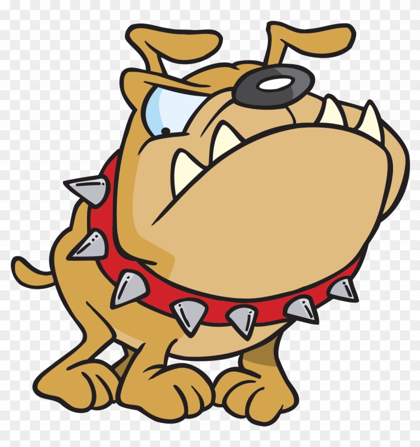 Mean Dog Cliparts - Dog Spiked Collar Cartoon - Png Download #2908992