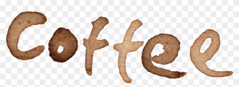 Free Download - Coffee Word Png Watercolor Clipart