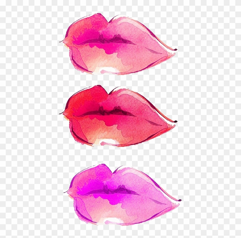 Water Color Lips Png - Watercolour Lips Clipart #2909659