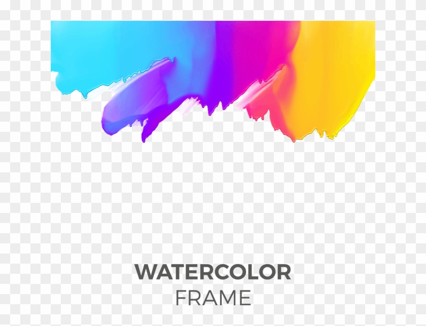Colorful Vector Watercolor - Graphic Design Clipart #2909838