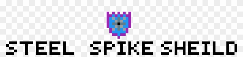 Steel Spike Shield - Electric Blue Clipart