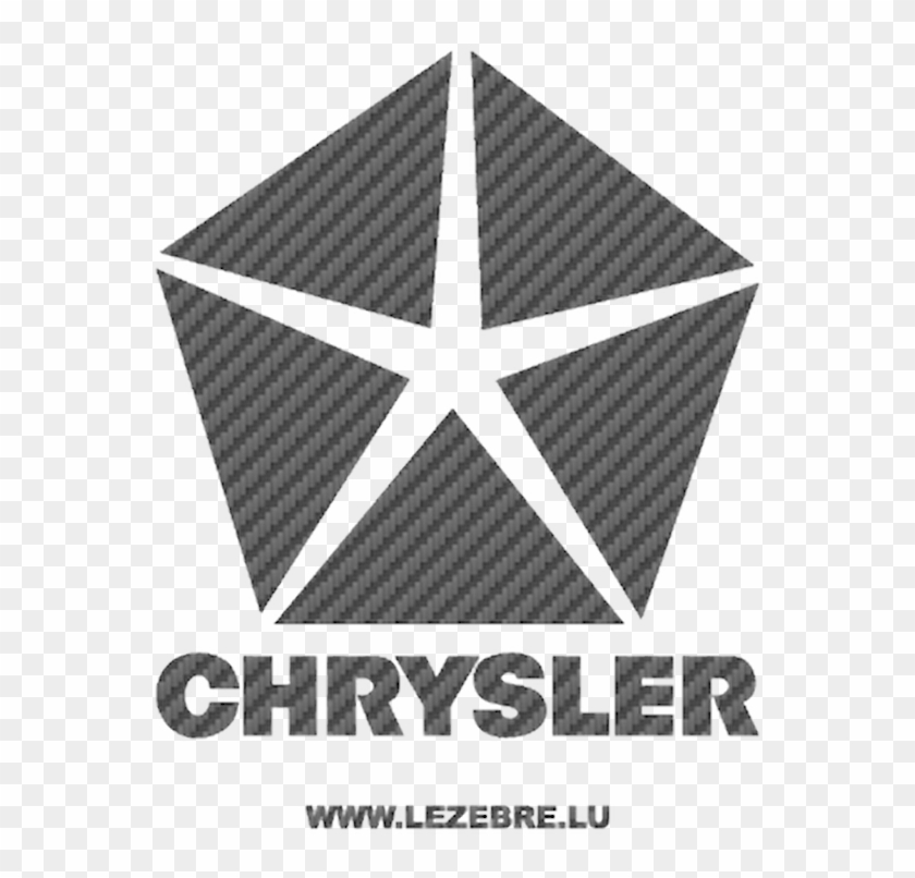 Chrysler Logo Carbon Decal 5 - Chrysler Pentastar Logo Clipart #2910385
