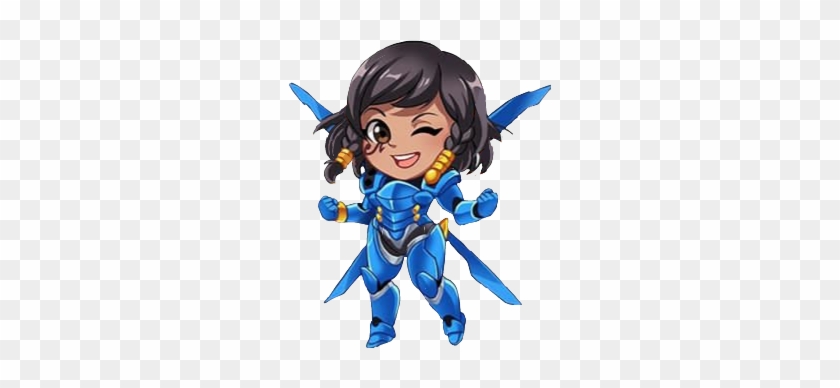 #overwatch #pharah #chibi - Cartoon Clipart #2910501