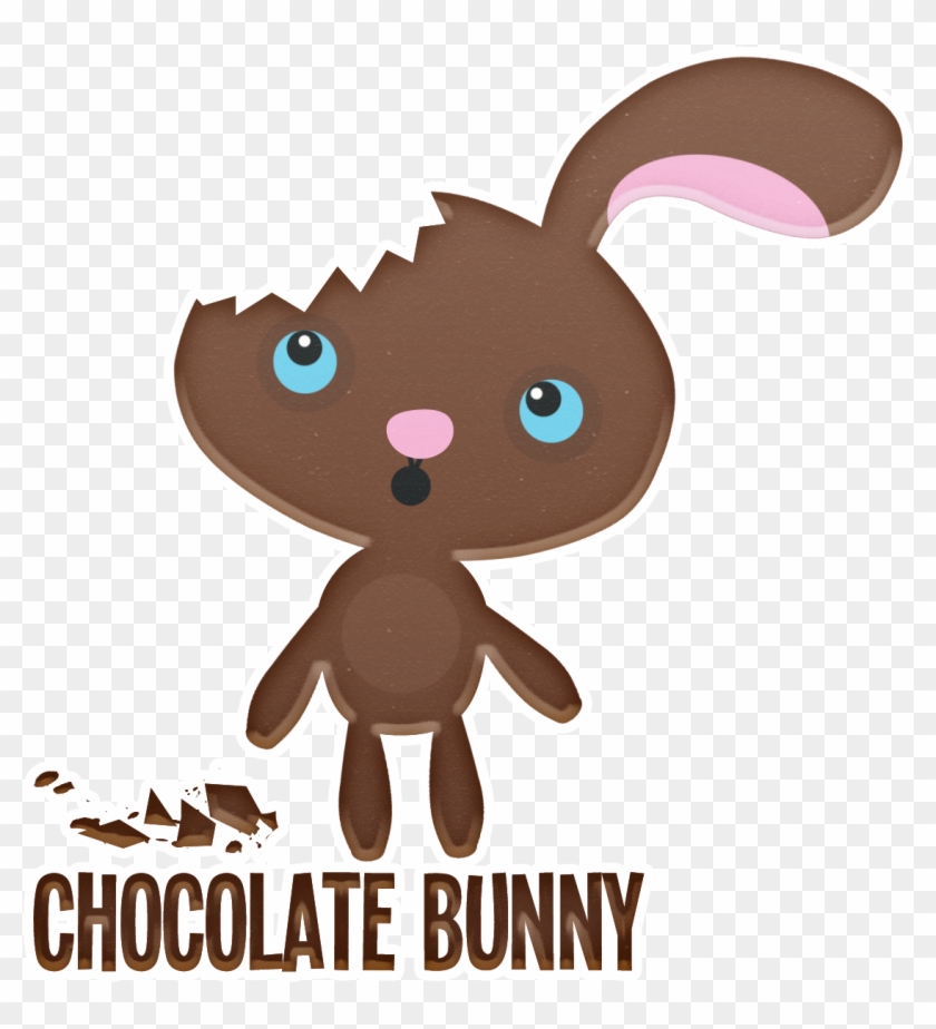 Chocolate Bunny Funny - Chocolate Bunny Ear Missing Clipart