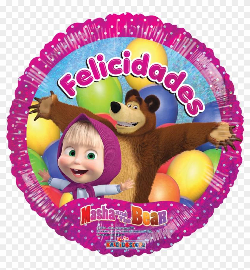 Download Masha Y El Oso Festivo Masha Y El Oso Feliz - Masha Y El Oso De Cumpleaños Clipart