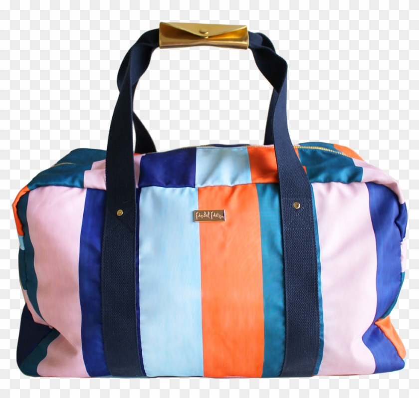 Click Here To Enlarge - Packed Party Striped Gym Bag Clipart