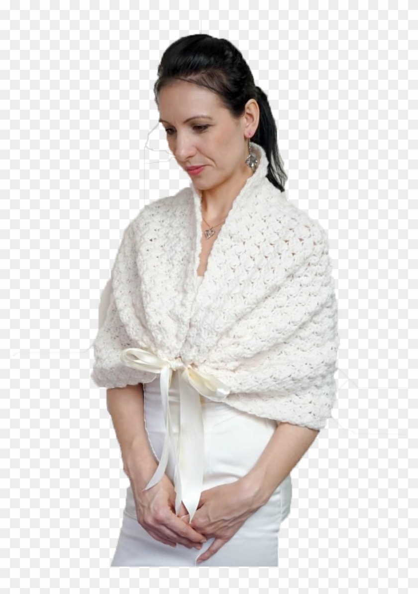 Crochet Bridal Shrug Clipart