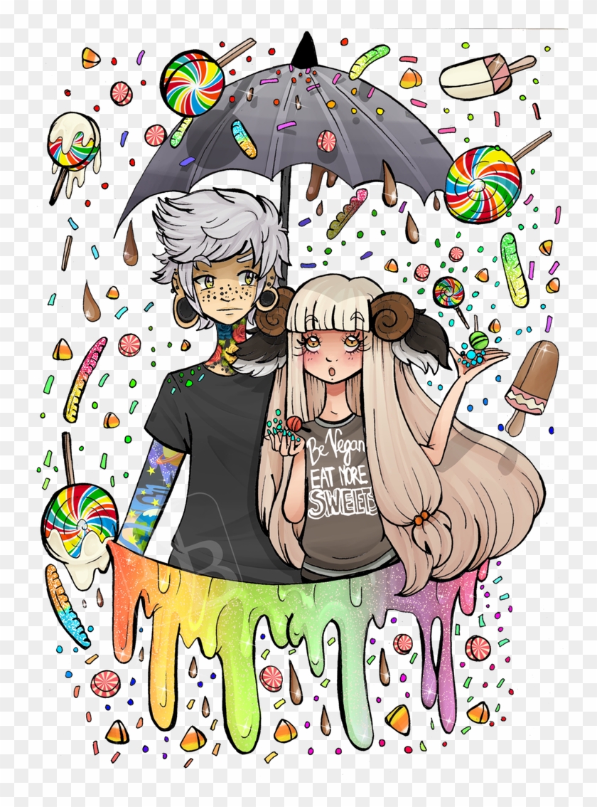 Candy Rain Png - Cartoon Clipart