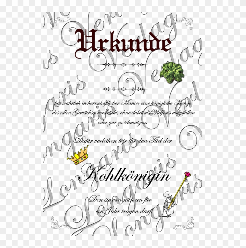 2 Files Cabbage King Certificate Download - Crown And Septer Clipart