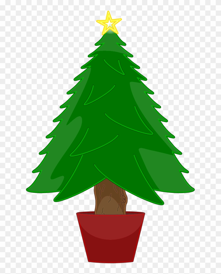 Tree - Christmas Tree Clip Art Simple - Png Download