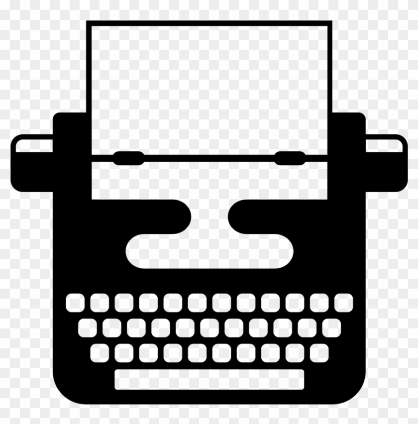 Typewriter Clipart Simple - Typewriter Icon Transparent Background - Png Download #2914235