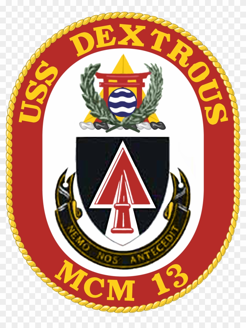Uss Dextrous Mcm-13 Crest - Uss Dextrous Mcm 13 Clipart