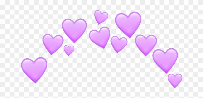 Purple Heart Emoji Png - Heart Clipart