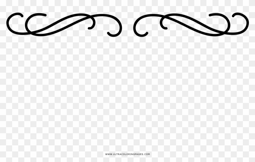 Divider Coloring Page - Calligraphy Clipart
