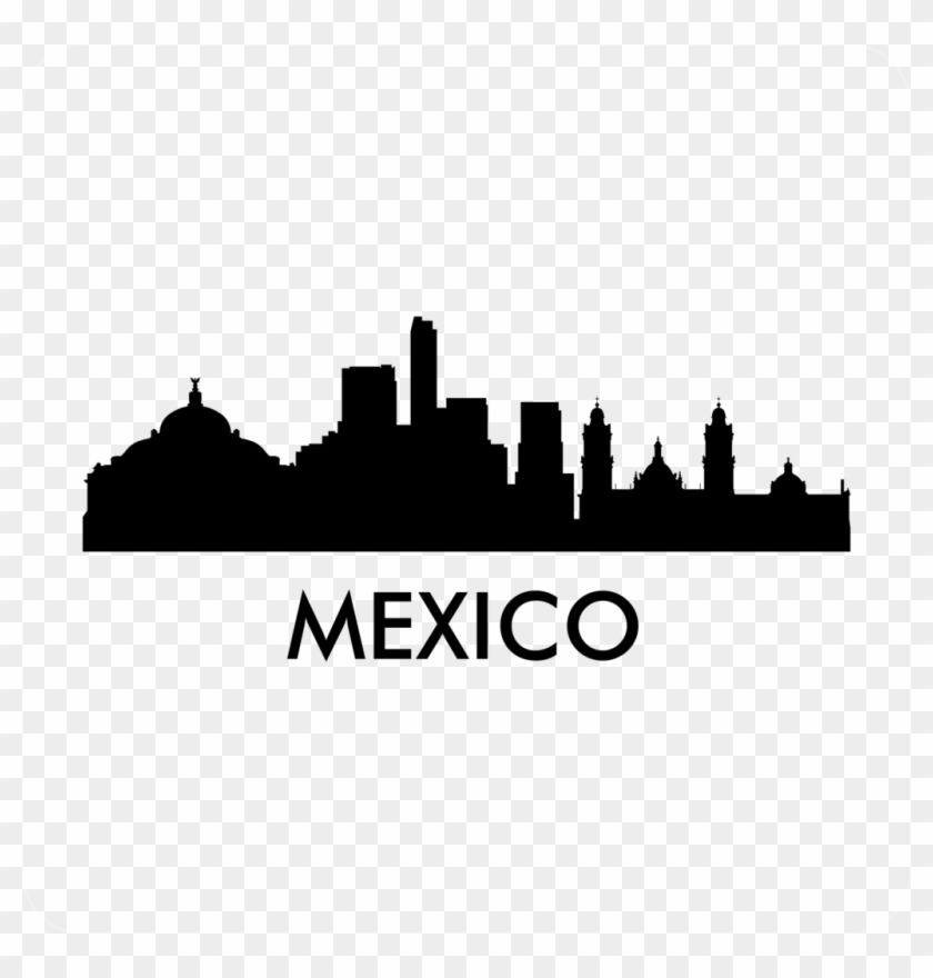 Mexico Skyline Decal - Silhouette Clipart #2915351