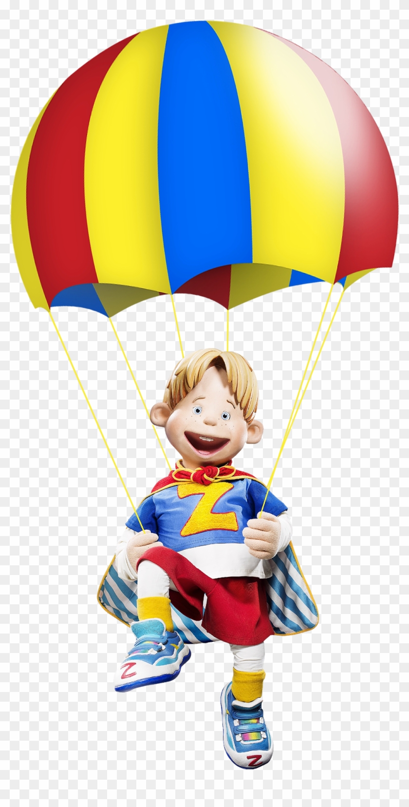 Lazytown Ziggy With Parachute - Парашютом Png Clipart #2915783