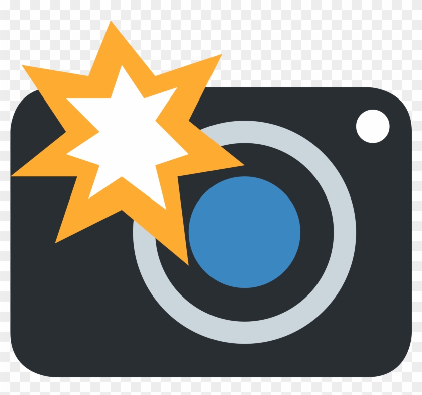 Camera With Flash - Camera Emoji Png Clipart