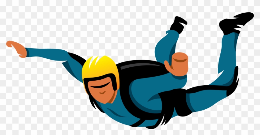 Parachute Clipart Tandem Skydive - Skydiving Logo - Png Download #2915915