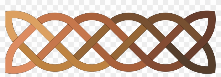 Celtic Knot Border Brown Clipart