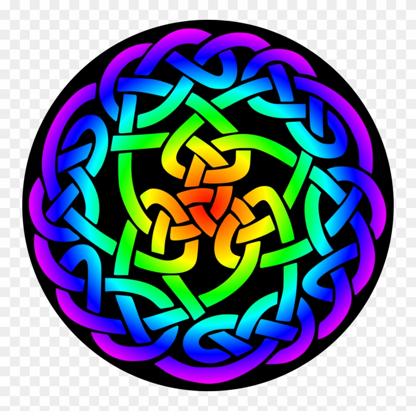 Celtic Knot Clipart Green - Celtic Knot Color - Png Download