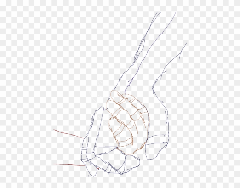 Holding Hands Drawing Png - Sketch Clipart #2916360
