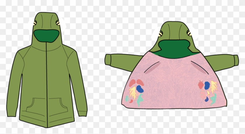 Dissection Frog Hoodie - Child Art Clipart