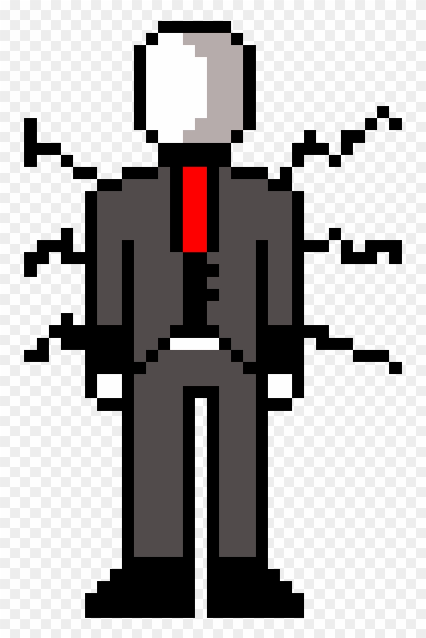 Slenderman - Blank Pixel Speech Bubble Png Clipart #2916940