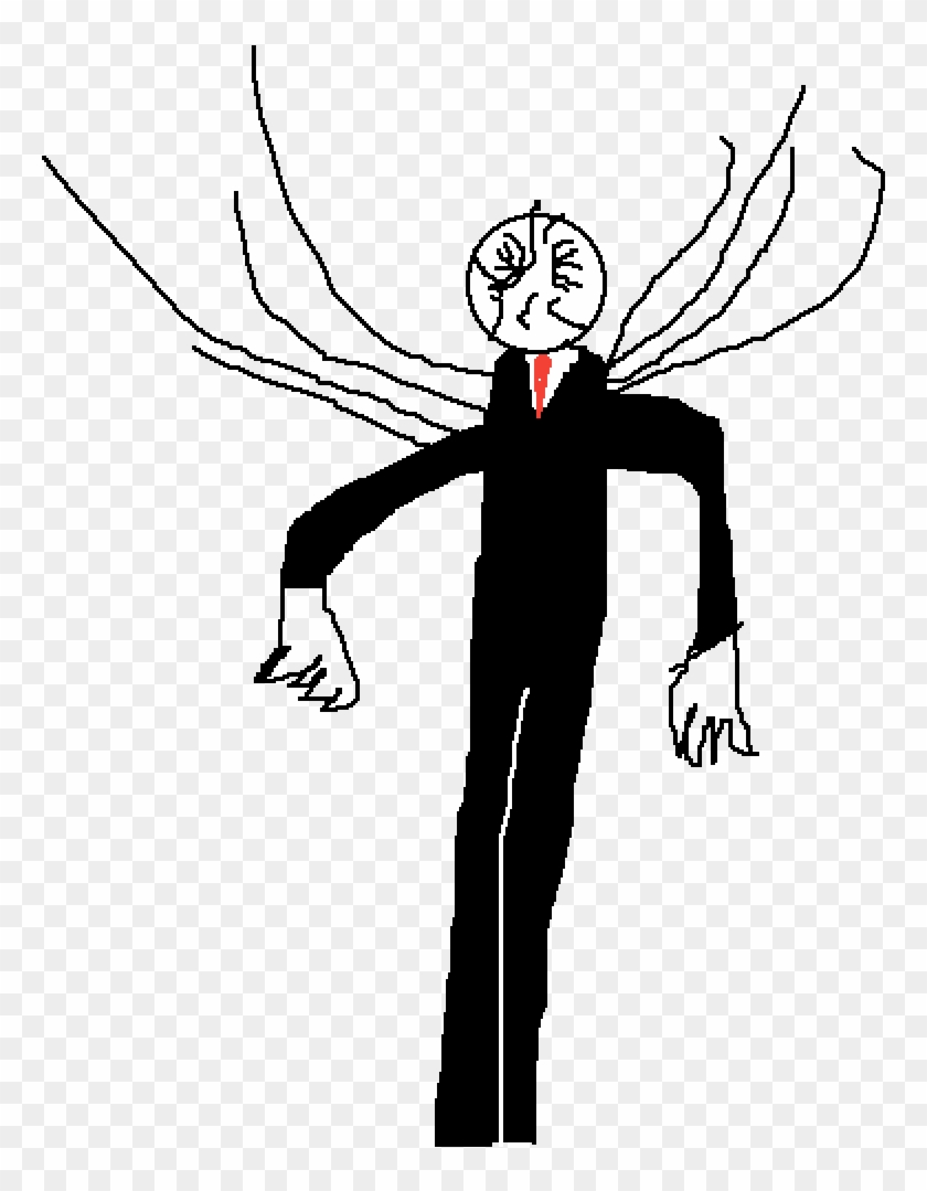 Slenderman - Illustration Clipart #2916990