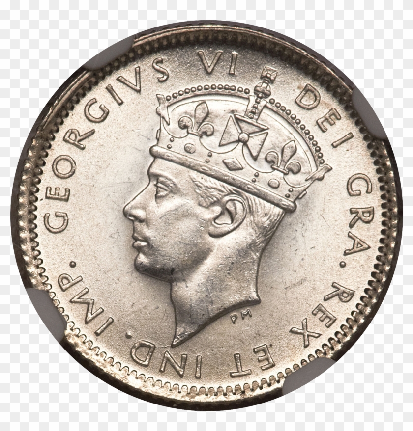 Newfoundland George Vi 10 Cents 1941c Transparent Png - 1741 Russian Ruble Clipart #2917229