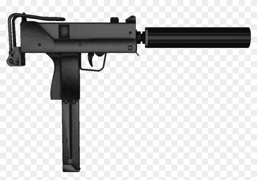 Vector Free Library Chopper Choppa Gif Clipart , Png - Micro Uzi With Suppressor Transparent Png