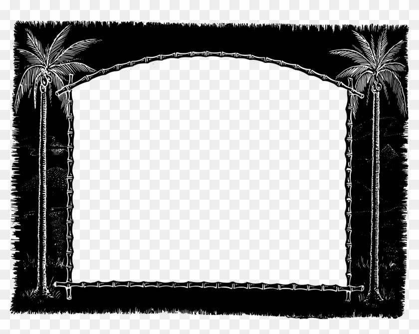 This Free Icons Png Design Of Palm Tree Frame - Picture Frame Clipart
