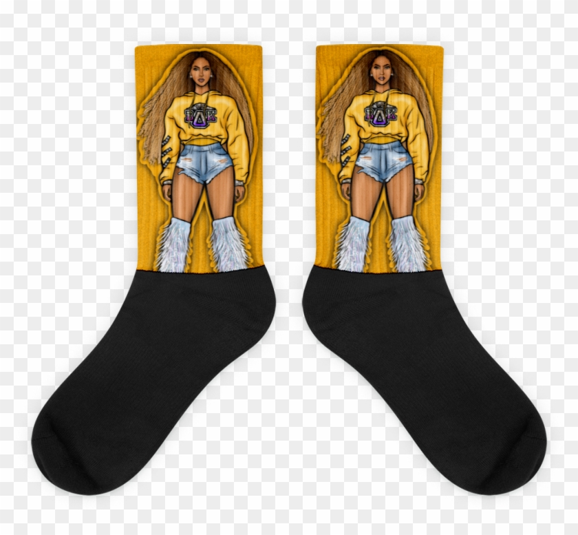 "beta Delta Kappa" Gold Socks , Png Download - Cartoon Clipart #2918014