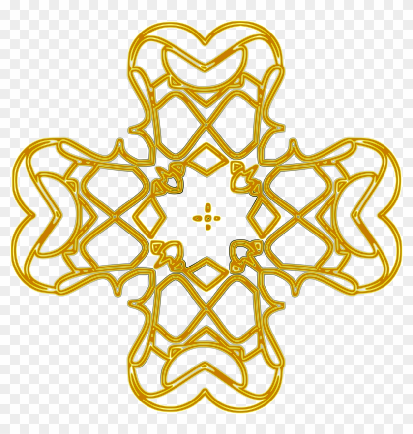 This Free Icons Png Design Of Golden Rounded Cross - Symbols For The Golden Rule Clipart