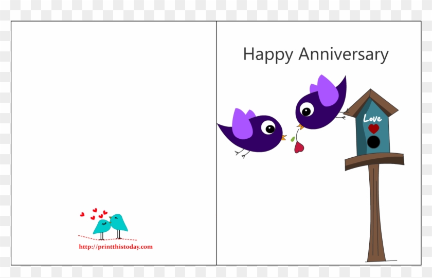 Free Anniversary Cards To Print Free Printable Anniversary - Printable Anniversary Card Template Clipart #2918211