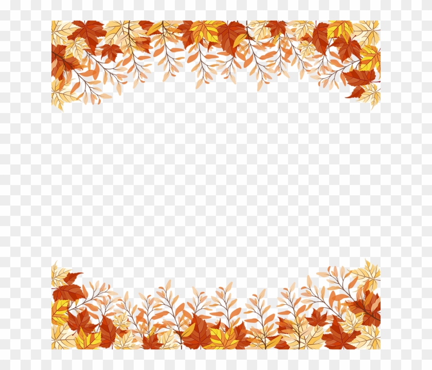 Autumn Leaves Frame Png Clipart #2918870
