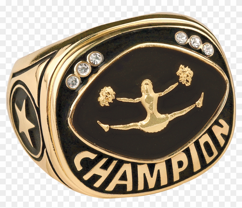 Gold Cheer Champion Ring - Basketball Championship Ring Clipart
