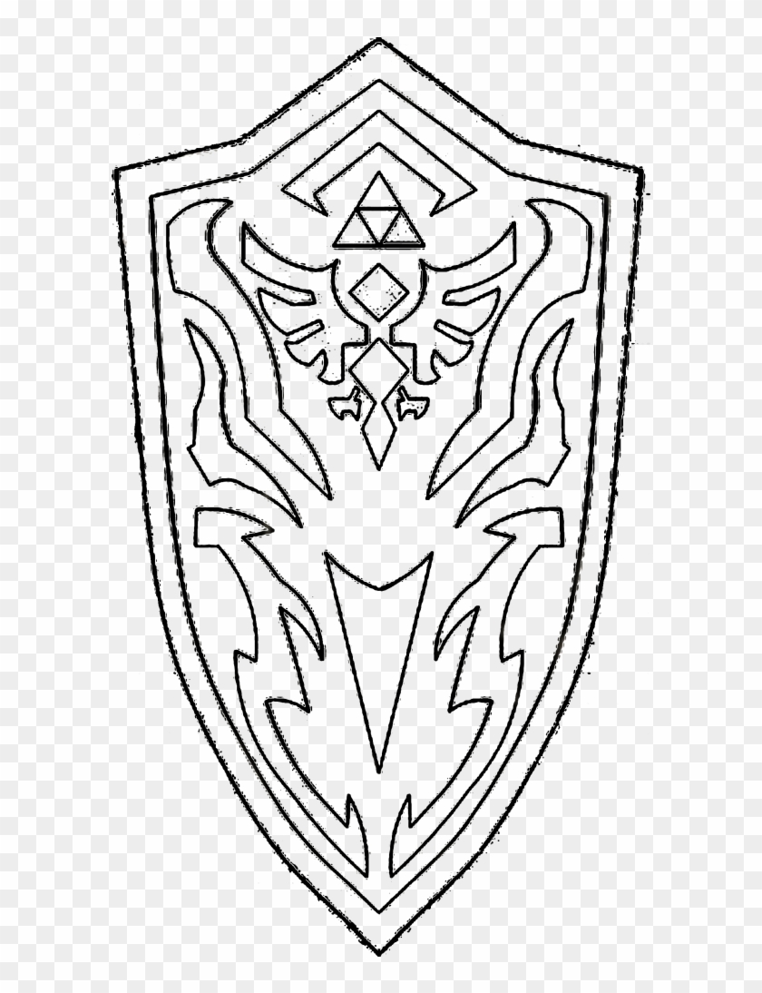 I Found A Botw Royal Shield Picture On Thingiverse - Royal Guard Shield Zelda Clipart #2919046