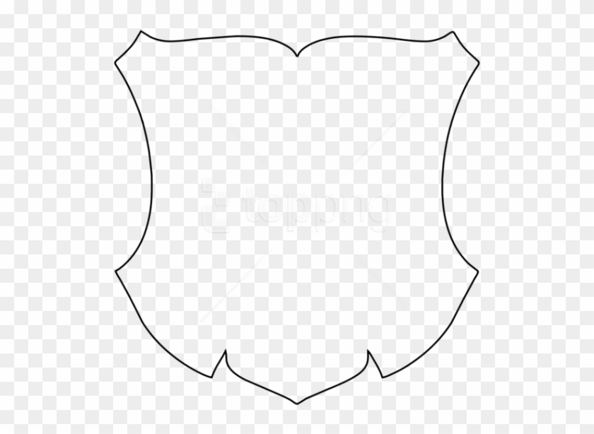 Free Png Shield Template Png Png Image With Transparent - Line Art Clipart #2919169
